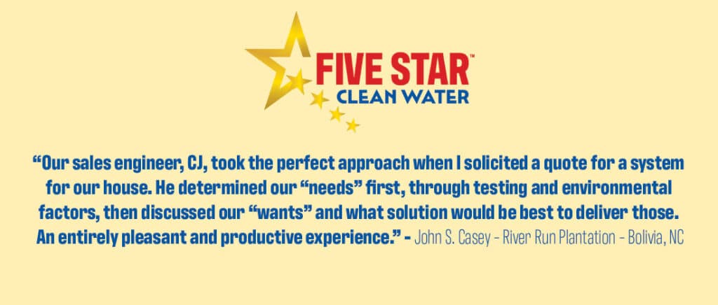 Five Star Clean Water customer review 9